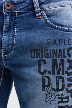 Skater Jeans CO:NO Comfort Fit mid blue jogg