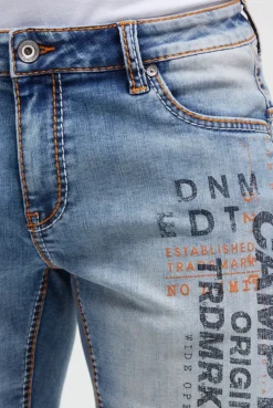 Skater Jeans CO:NO Comfort Fit vintage blue printed