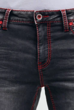 Skater Jeans FRA:NK Comfort Fit blue black used jogg