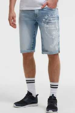 Skater Jeans NI:CO Regular Fit summer blue print