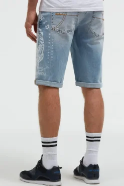 Skater Jeans NI:CO Regular Fit summer blue print