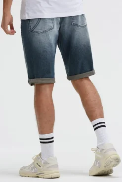 Skater Jeans RO:BI Slim Fit mid blue printed