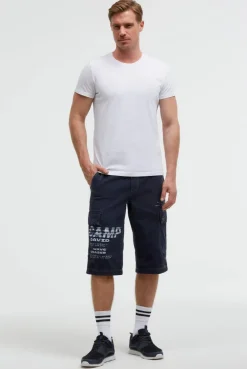 Skater Shorts mit Logo Prints blue navy