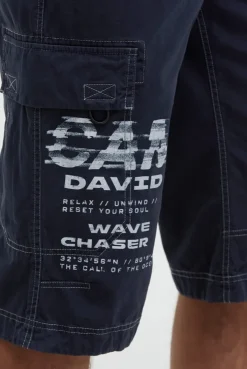 Skater Shorts mit Logo Prints blue navy
