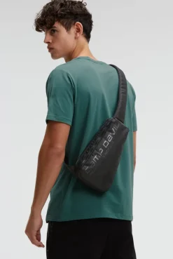 Sling Bag mit Folienprint black