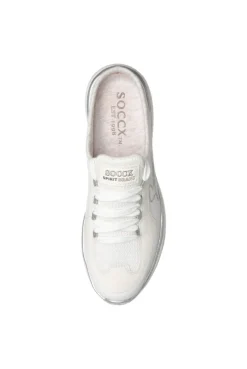 Slip On Sneaker aus Mesh-Textil white