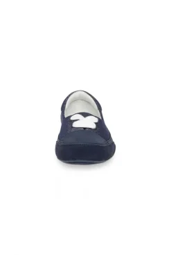 Sneaker Ballerina im Materialmix mit Glitter-Effekten deep sea