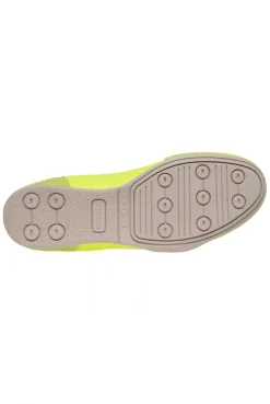 Sneaker Ballerina im Materialmix mit Glitter-Effekten summer lime