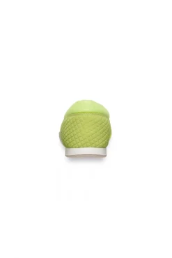 Sneaker Ballerina im Materialmix mit Glitter-Effekten summer lime