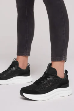 Sneaker Low mit Sandwich-Mesh-Struktur black | 37