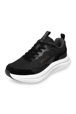 Sneaker Low mit Sandwich-Mesh-Struktur black | 37