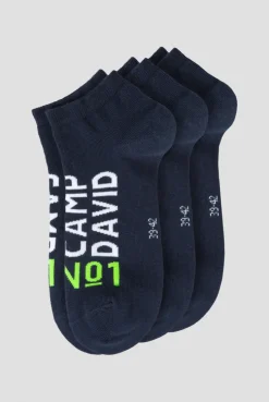 Sneakersocken mit Intarsia-Logo, 3er-Pack blue navy | 39-42
