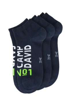 Sneakersocken mit Intarsia-Logo, 3er-Pack blue navy | 39-42