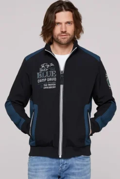Softshelljacke mit Colour-Blocking navy