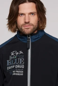 Softshelljacke mit Colour-Blocking navy