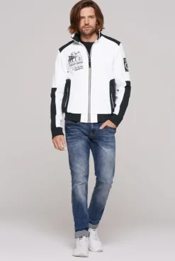 Softshelljacke mit Colour-Blocking opticwhite