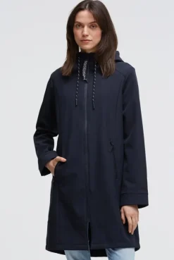 Softshell-Parka mit Kapuze blue navy