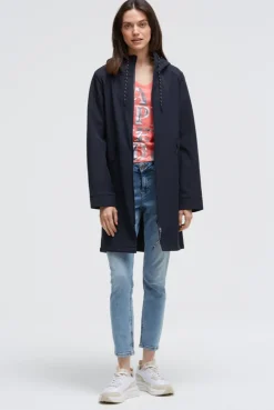 Softshell-Parka mit Kapuze blue navy