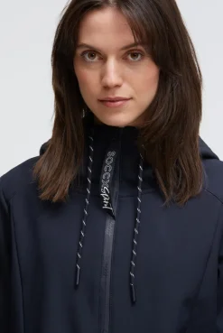 Softshell-Parka mit Kapuze blue navy