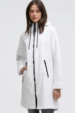 Softshell-Parka mit Kapuze opticwhite
