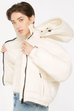SO-HO Puffer Jacket mit Kapuze ecru
