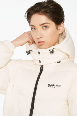 SO-HO Puffer Jacket mit Kapuze ecru
