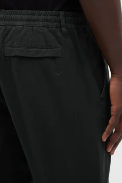 Sommerhose aus Leinen-Mix im Chino-Stil black | S