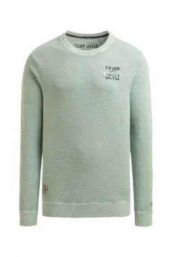 Sweatshirt aus Slub Interlock faded mint