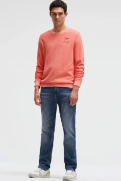 Sweatshirt aus Slub Interlock wild salmon