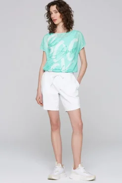 Sweatshorts mit Elastikbund opticwhite
