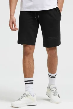 Sweatshorts mit Label Print black