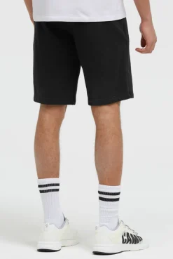 Sweatshorts mit Label Print black