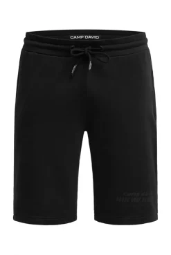 Sweatshorts mit Label Print black