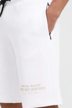 Sweatshorts mit Label Print opticwhite