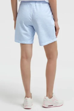 Sweatshorts Oil Dyed mit Label Print soft ocean | XXL