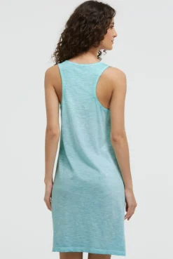 Tanktop-Kleid mit Glitter Print aqua splash
