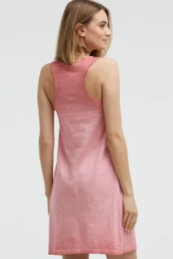 Tanktop-Kleid mit Glitter Print beachy red