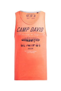Tanktop mit Ausbrenner-Effekten und Prints neon flame