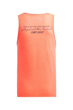 Tanktop mit Ausbrenner-Effekten und Prints neon flame