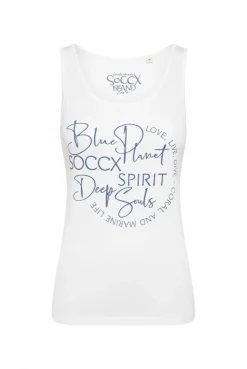 Top mit Label Print opticwhite