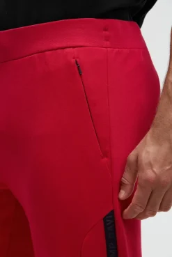 Trainingshose aus Interlock mit Seitentapes bright red