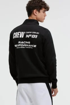 Trainingsjacke aus Interlock mit Rubber Prints black