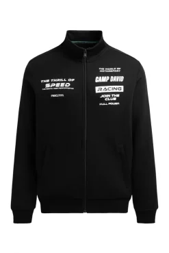 Trainingsjacke aus Interlock mit Rubber Prints black