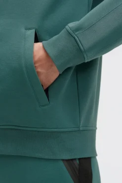 Trainingsjacke aus Interlock mit Rubber Prints petrol green