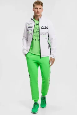 Trainingsjacke aus Interlock mit Logo Artworks white