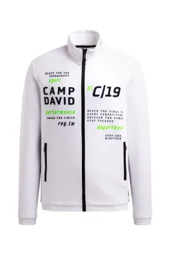 Trainingsjacke aus Interlock mit Logo Artworks white
