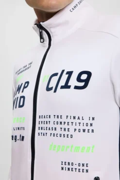Trainingsjacke aus Interlock mit Logo Artworks white