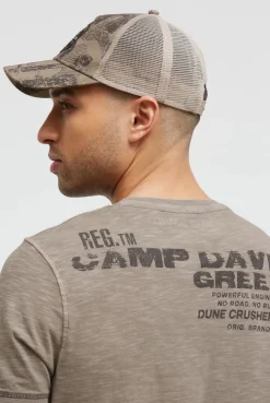 Trucker Cap mit All Over Print und Patch rock ridge