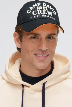 Trucker Cap mit 3D-Logo-Stickerei blue navy