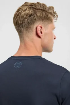 T-Shirt mit Logo Artwork blue navy